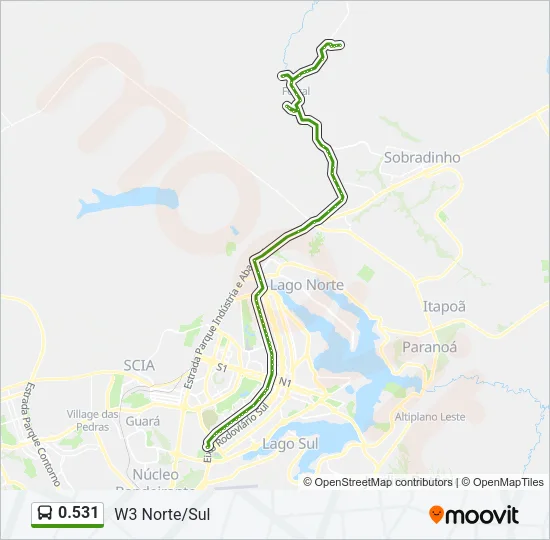 0.531 Bus Line Map