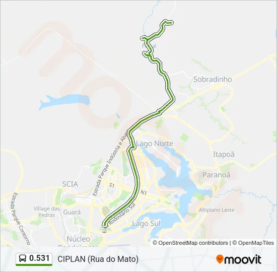 0.531 Bus Line Map