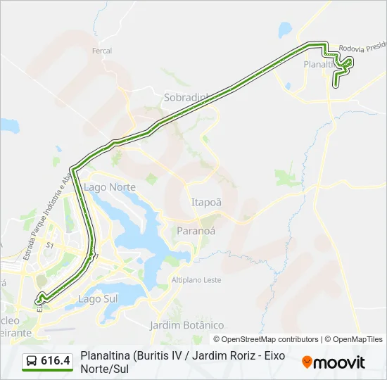 616.4 Bus Line Map