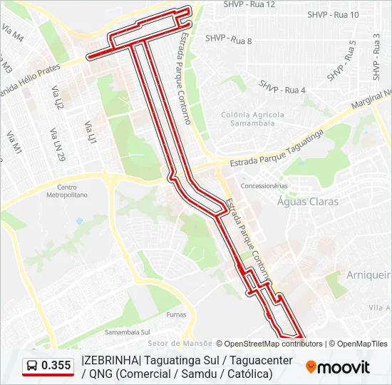 0.355 Bus Line Map