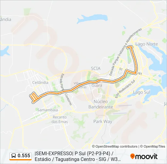 0.555 Bus Line Map
