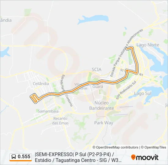 0.555 Bus Line Map
