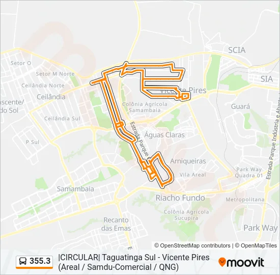 355.3 Bus Line Map