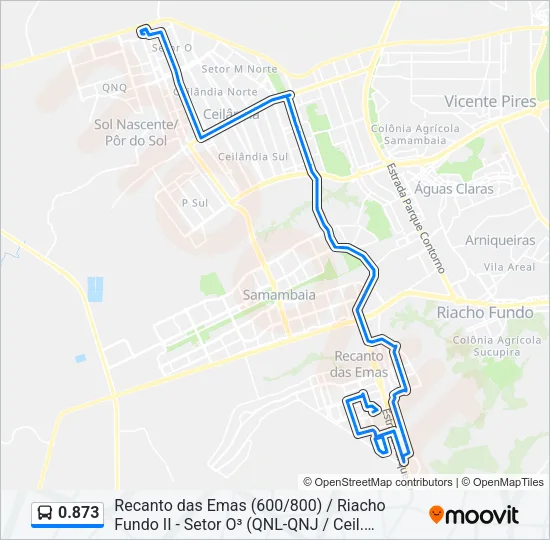 0.873 Bus Line Map
