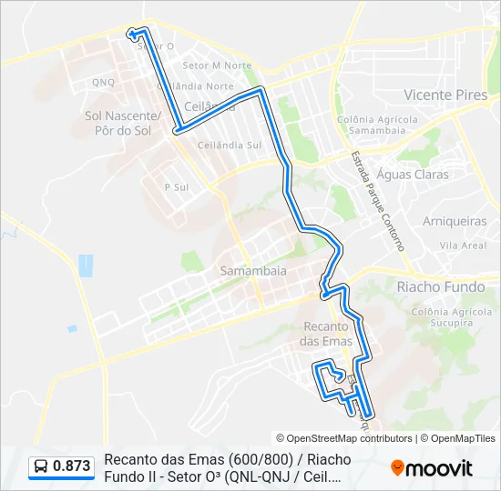 0.873 Bus Line Map
