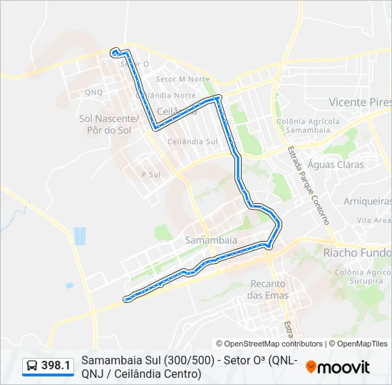 398.1 Bus Line Map