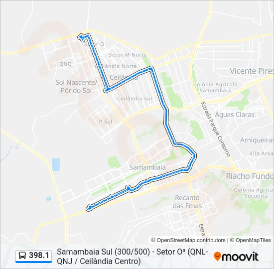 398.1 Bus Line Map