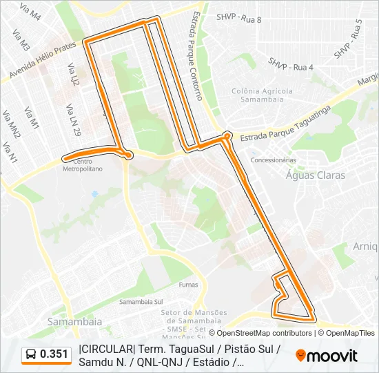 0.351 Bus Line Map