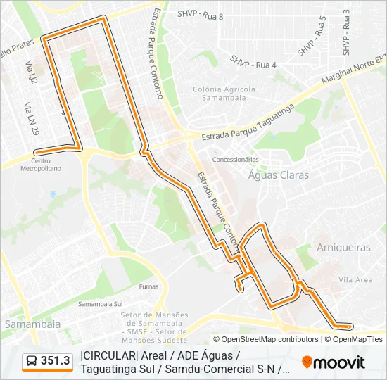 351.3 Bus Line Map