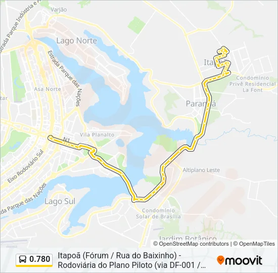 0.780 Bus Line Map
