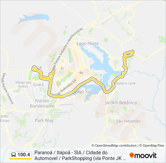 100.4 Bus Line Map