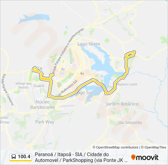 100.4 Bus Line Map