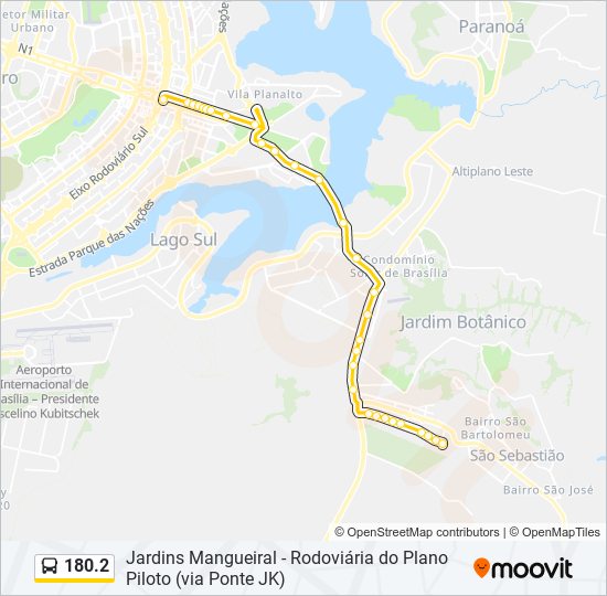 Mapa de 180.2 de autobús