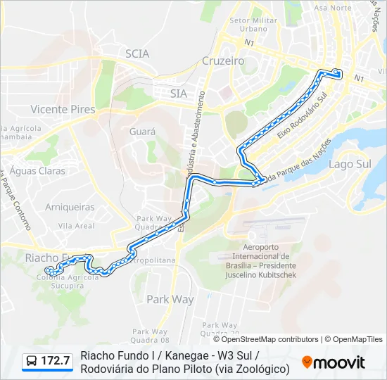 172.7 Bus Line Map