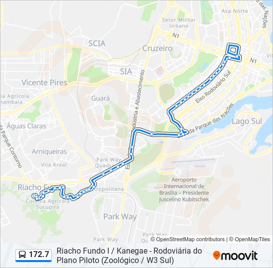 172.7 bus Line Map