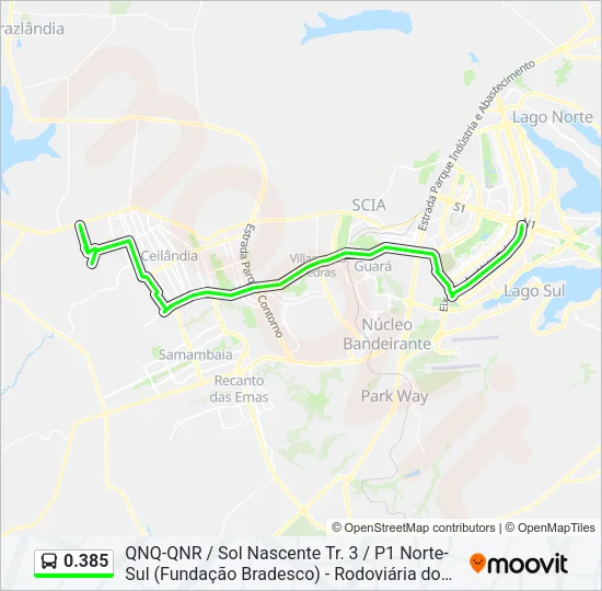 0.385 Bus Line Map
