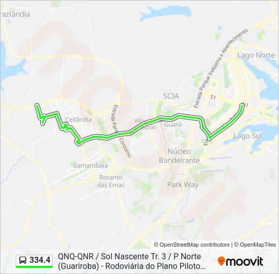 334.4 Bus Line Map