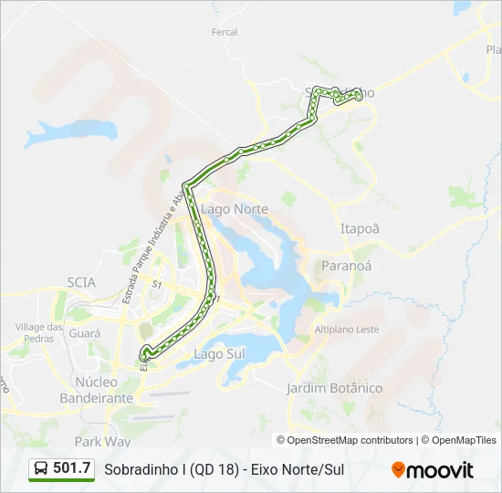 501.7 Bus Line Map