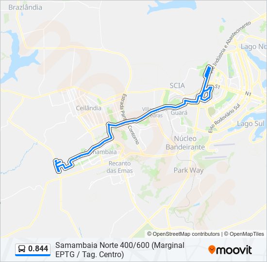 0.844 bus Line Map