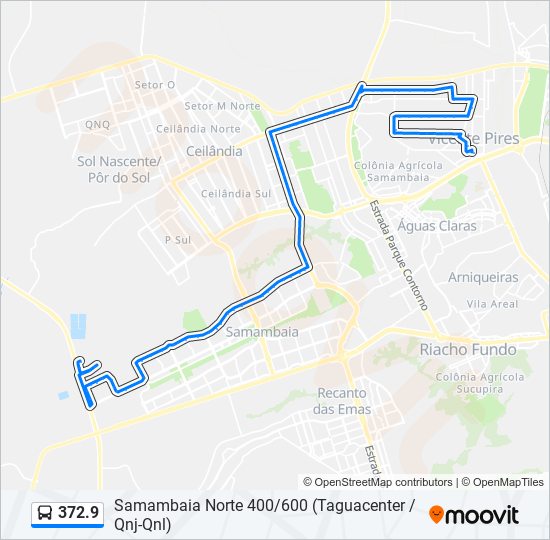 372.9 bus Line Map