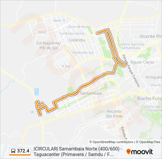 372.4 Bus Line Map