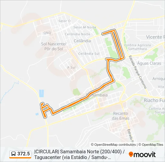 372.5 Bus Line Map