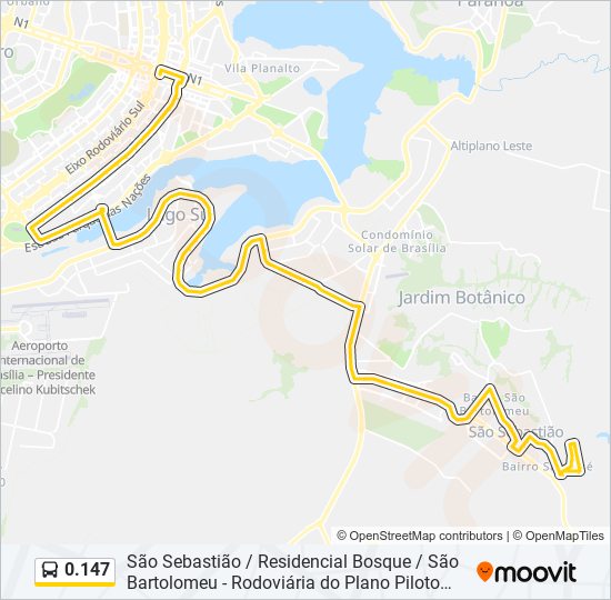 Mapa de 0.147 de autobús