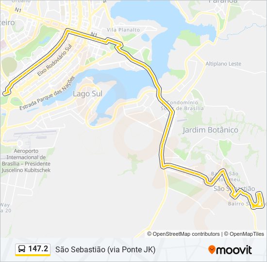 147.2 bus Line Map