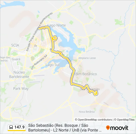 147.9 Bus Line Map