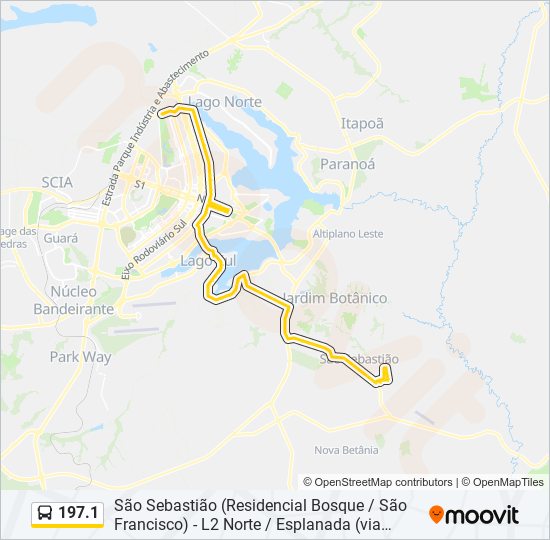 197.1 bus Line Map