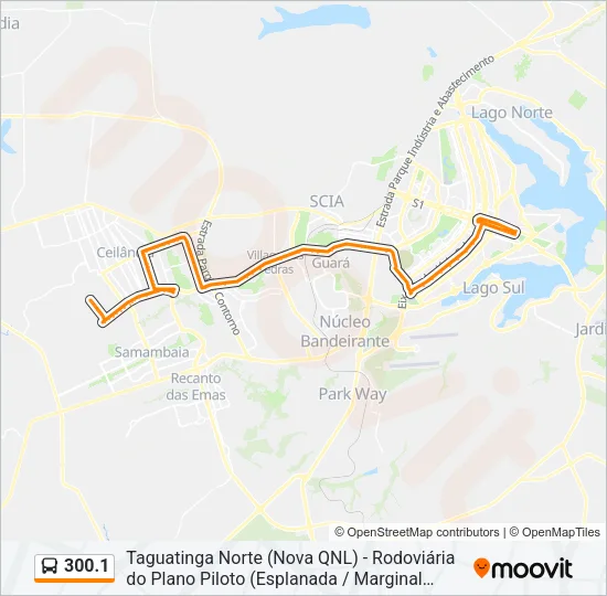 300.1 Bus Line Map