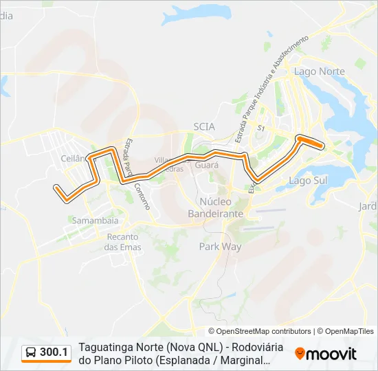 300.1 Bus Line Map