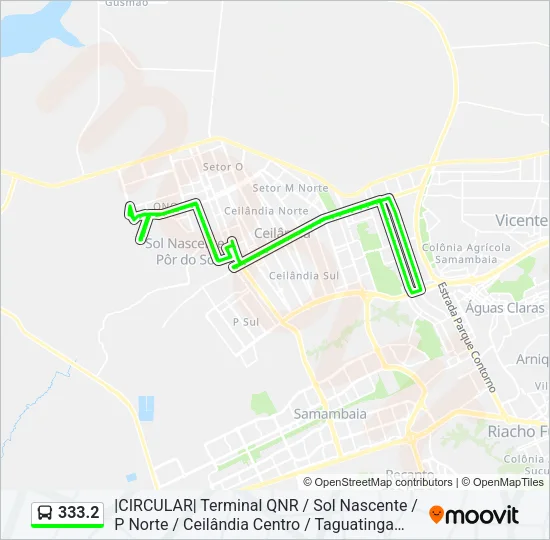 333.2 Bus Line Map