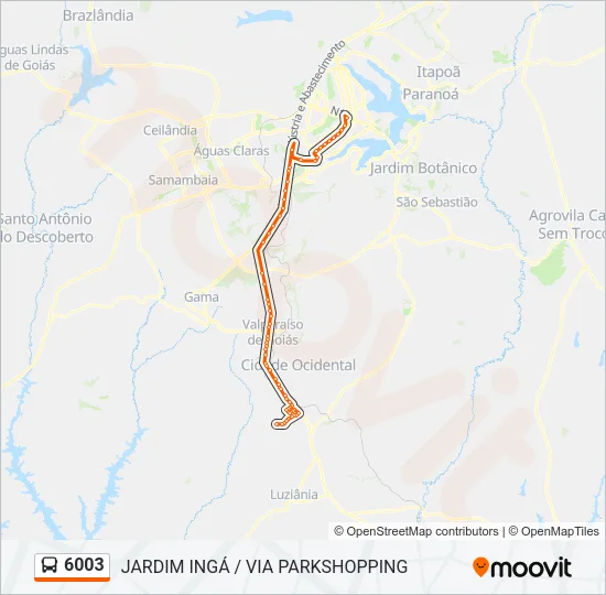 6003 Bus Line Map