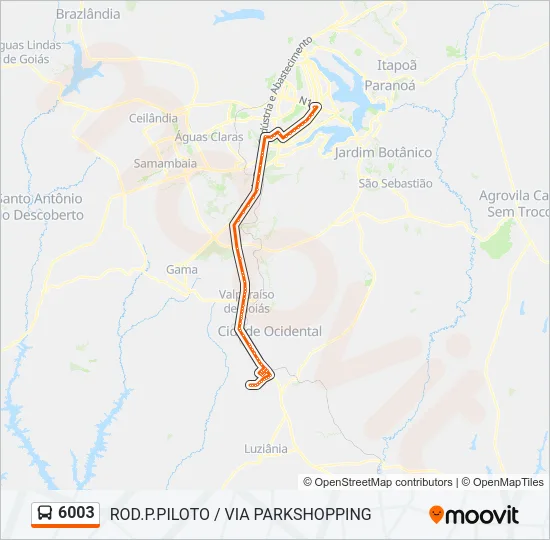 6003 Bus Line Map