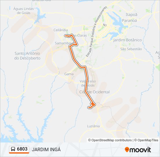 6803 bus Line Map