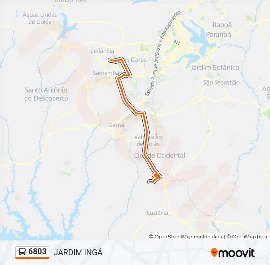 6803 Bus Line Map
