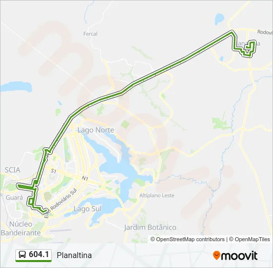 604.1 Bus Line Map