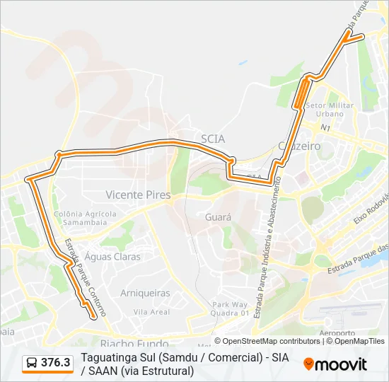 376.3 Bus Line Map