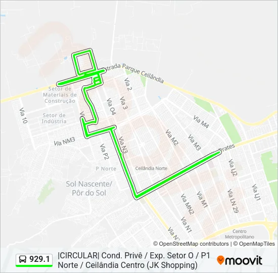 929.1 Bus Line Map