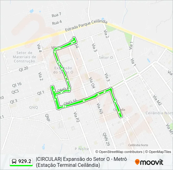 929.2 Bus Line Map
