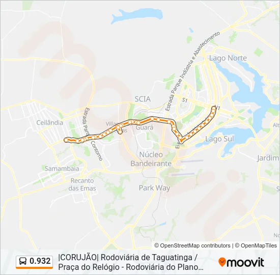 0.932 Bus Line Map