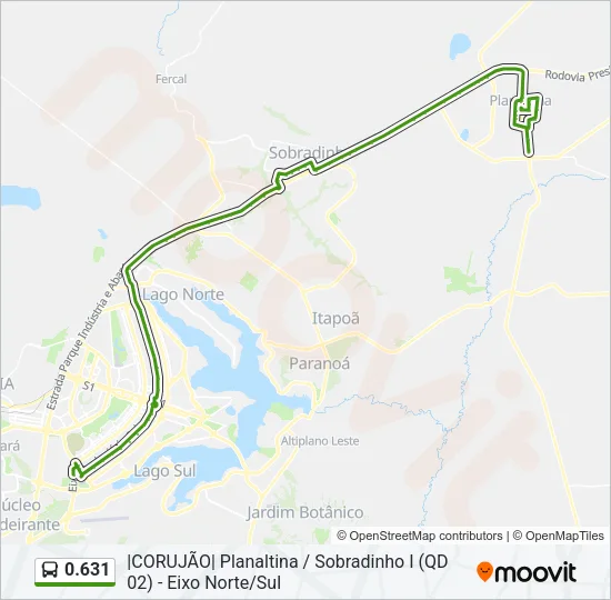 0.631 Bus Line Map