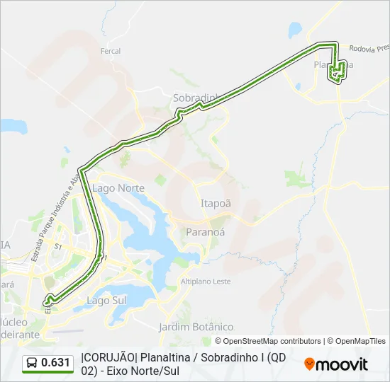 0.631 Bus Line Map