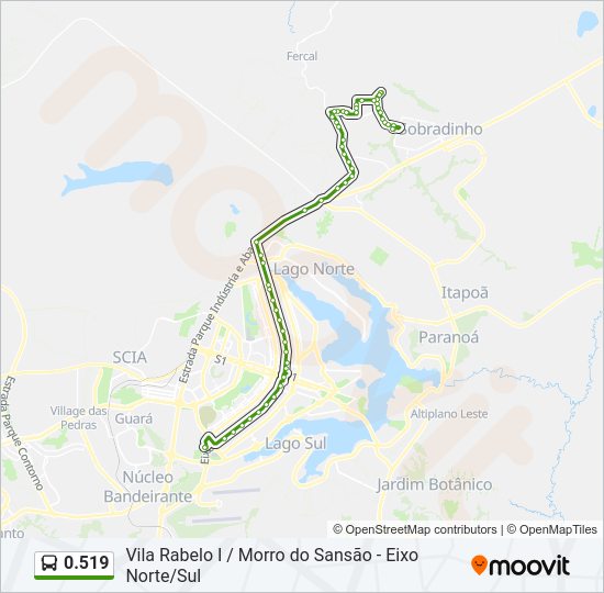 Mapa de 0.519 de autobús