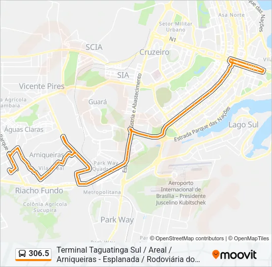 306.5 Bus Line Map