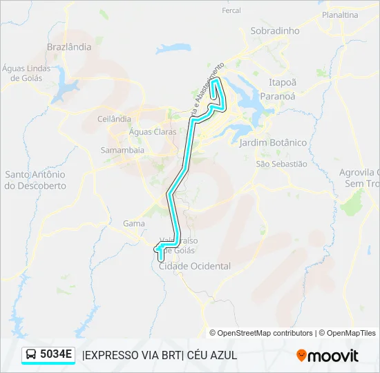 5034E Bus Line Map