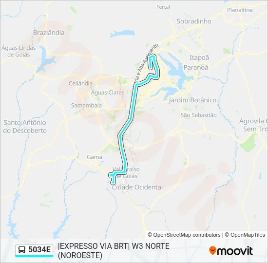 5034E Bus Line Map