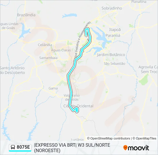 8075E Bus Line Map