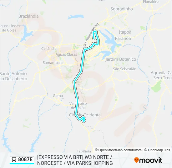 8087E Bus Line Map